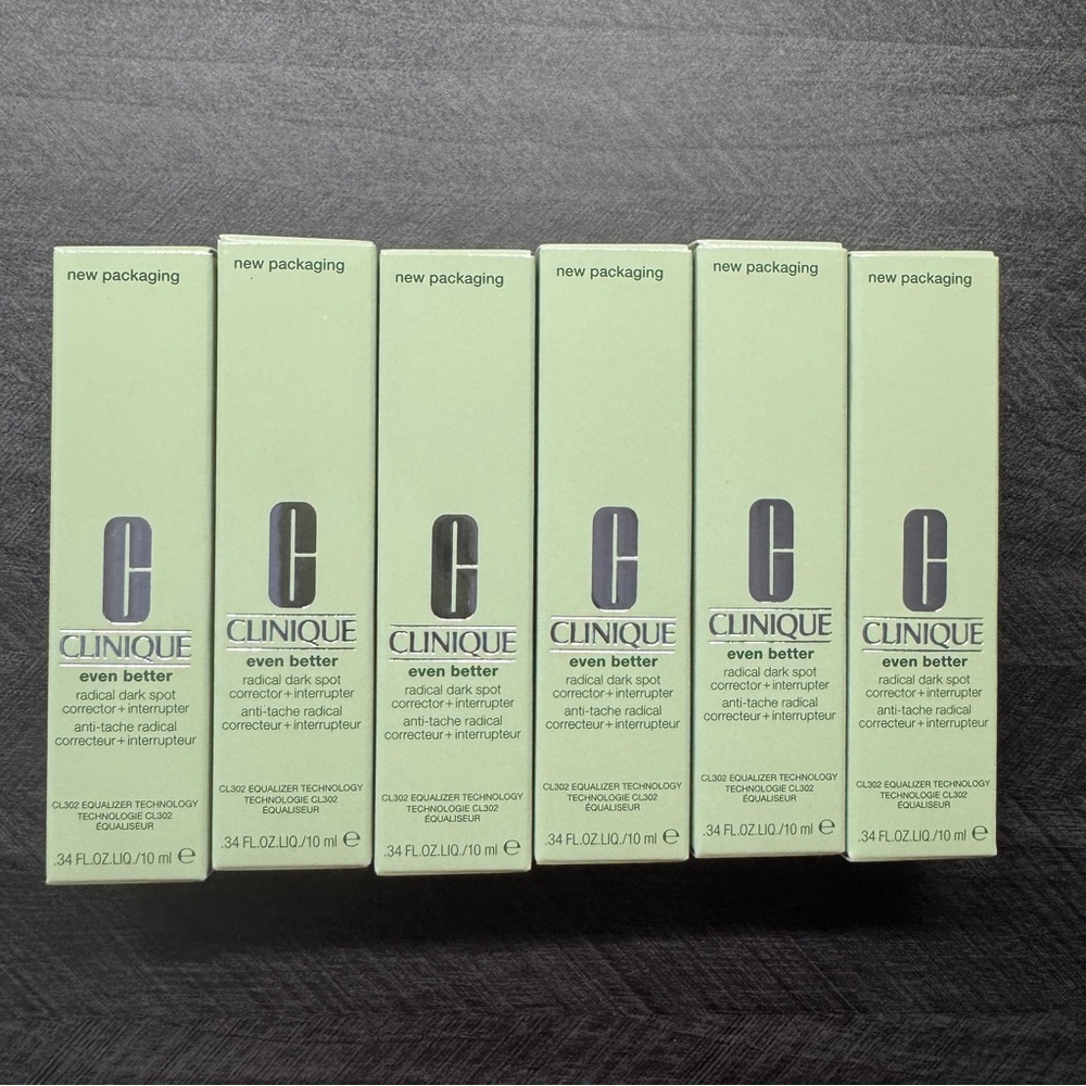 Lot of 6 Clinique Even Better Radical Dark Spot Corrector Interrupter 10ml Each